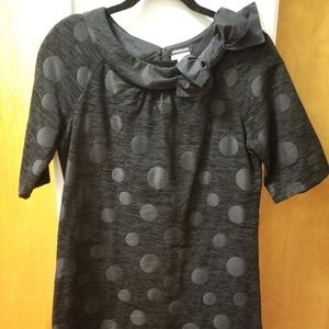 Super cute jacquard polka dot dress